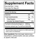 Load image into Gallery viewer, turmeric-chews-orange-citrus-30-chews