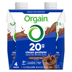 Load image into Gallery viewer, Clean Protein Grass Fed Protein Shake Creamy Chocolate Fudge 4 Pack