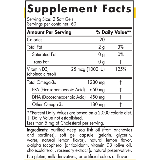 ProOmega 2000-D 120 Softgels