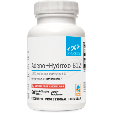 Adeno+Hydroxo B12 Natural Fruit Punch Flavor 60 Tablets