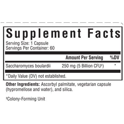 Saccharomyces Boulardii 60 Capsules