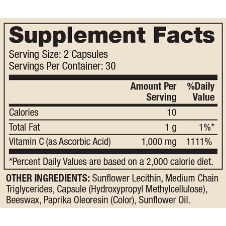 Liposomal Vitamin C 60 Capsules