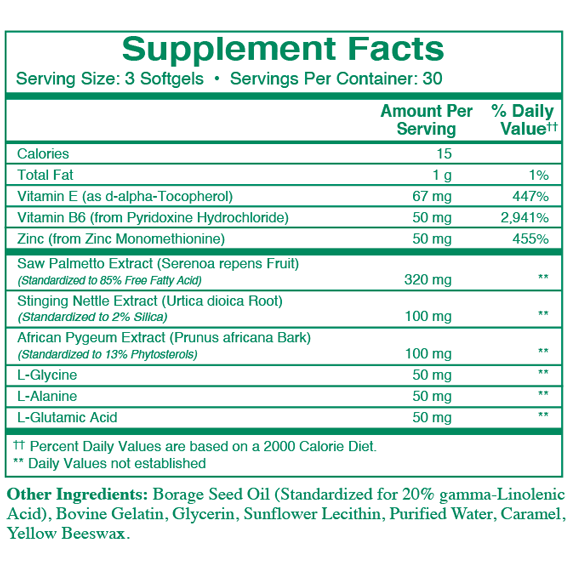 Advanced Prostate Formula 90 Softgels