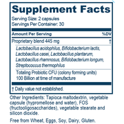 Probiotic 100B 60 Capsules