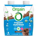 Load image into Gallery viewer, Vegan Organic Nutrition Shake Smooth Chocolate 4 Pack
