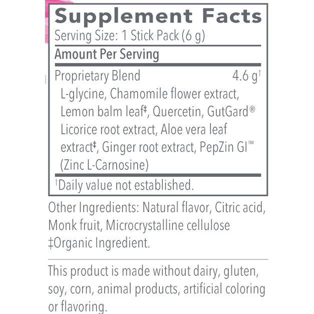 G.I. InnerCalm Lemon Ginger 30 Stick Packs