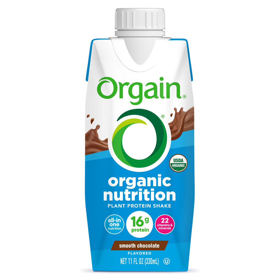Vegan Organic Nutrition Shake Smooth Chocolate Single Serving Pack