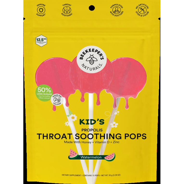 Kid’s Throat Soothing Lollipops Watermelon 15 Pops