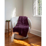 Load image into Gallery viewer, A white chair in the corner with a weighted blanket across it, next to a sunny window and a stool with a few books on it. [44405994029275, 45574417907931]
