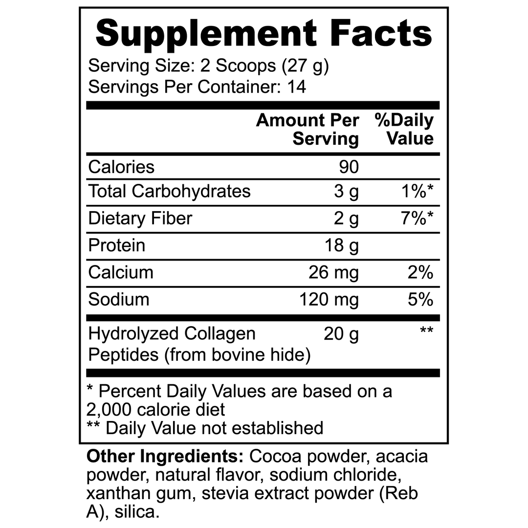 HEALTH IQ - Grass-Fed Collagen Peptides Powder (Chocolate)