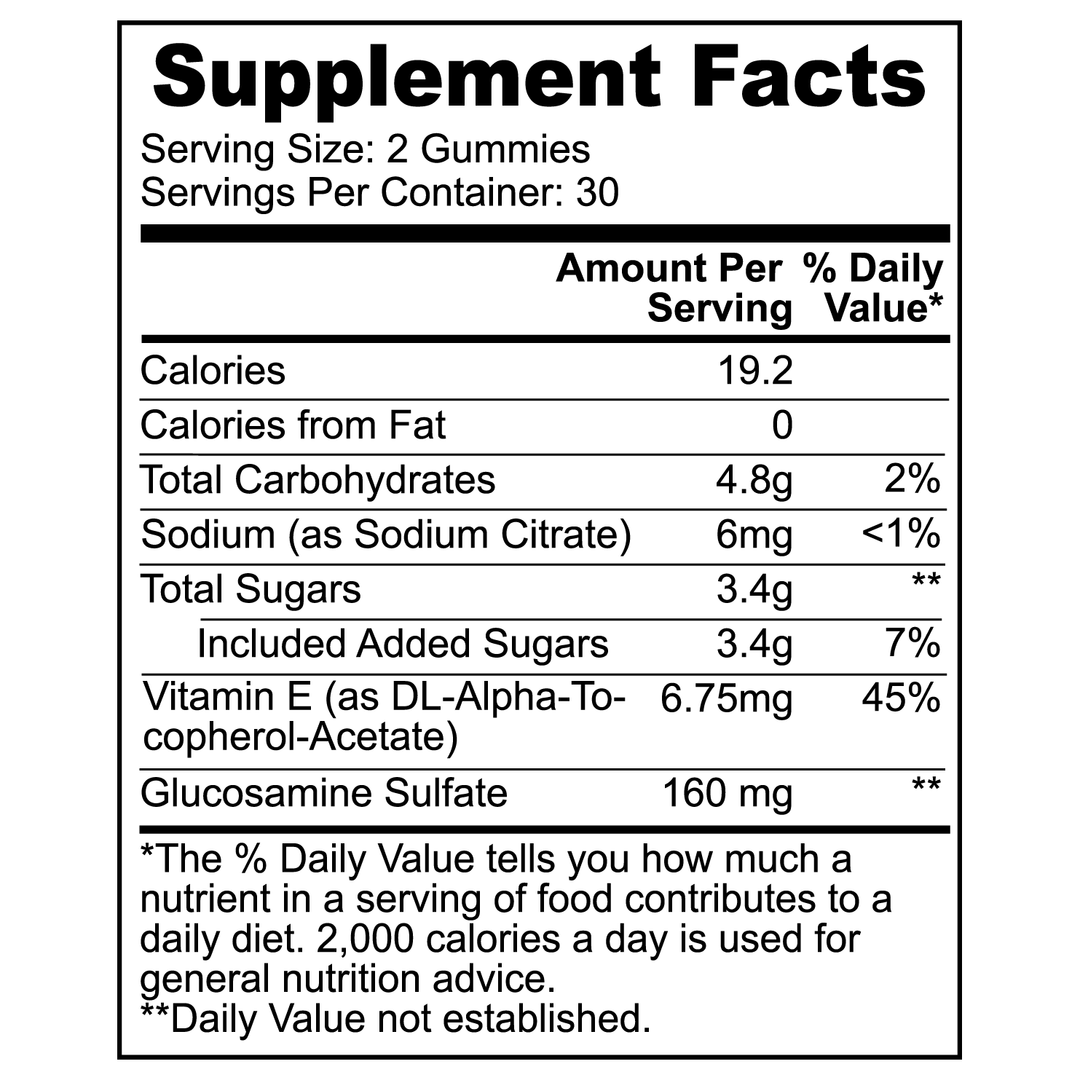 QLIFE Glucosamine Gummies