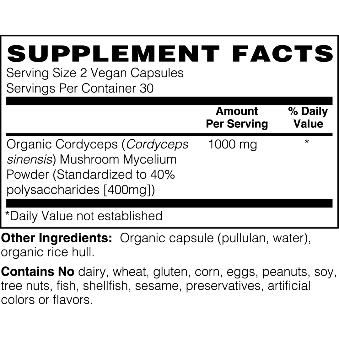 TRUFUNGI - Cordyceps Mushroom