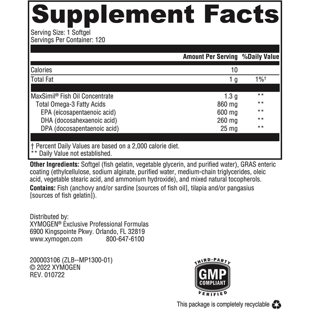 Omega MonoPure® 1300 EC 120 Softgels