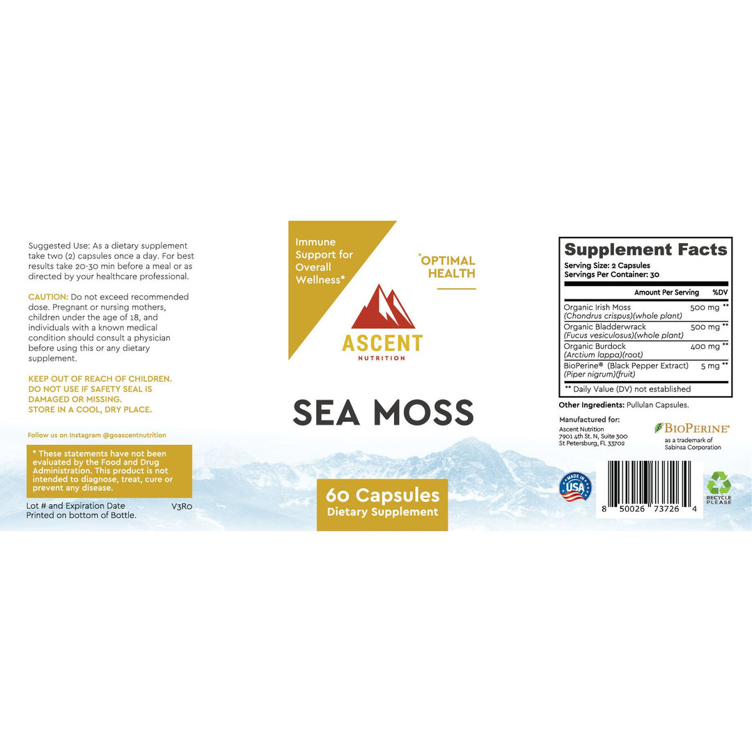 Ascent Nutrition Sea Moss Supplement