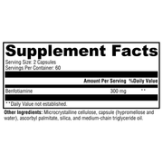 benfotiamine-120-capsules supplement details. For any questions contact us at contact@goldenhealthquest.com