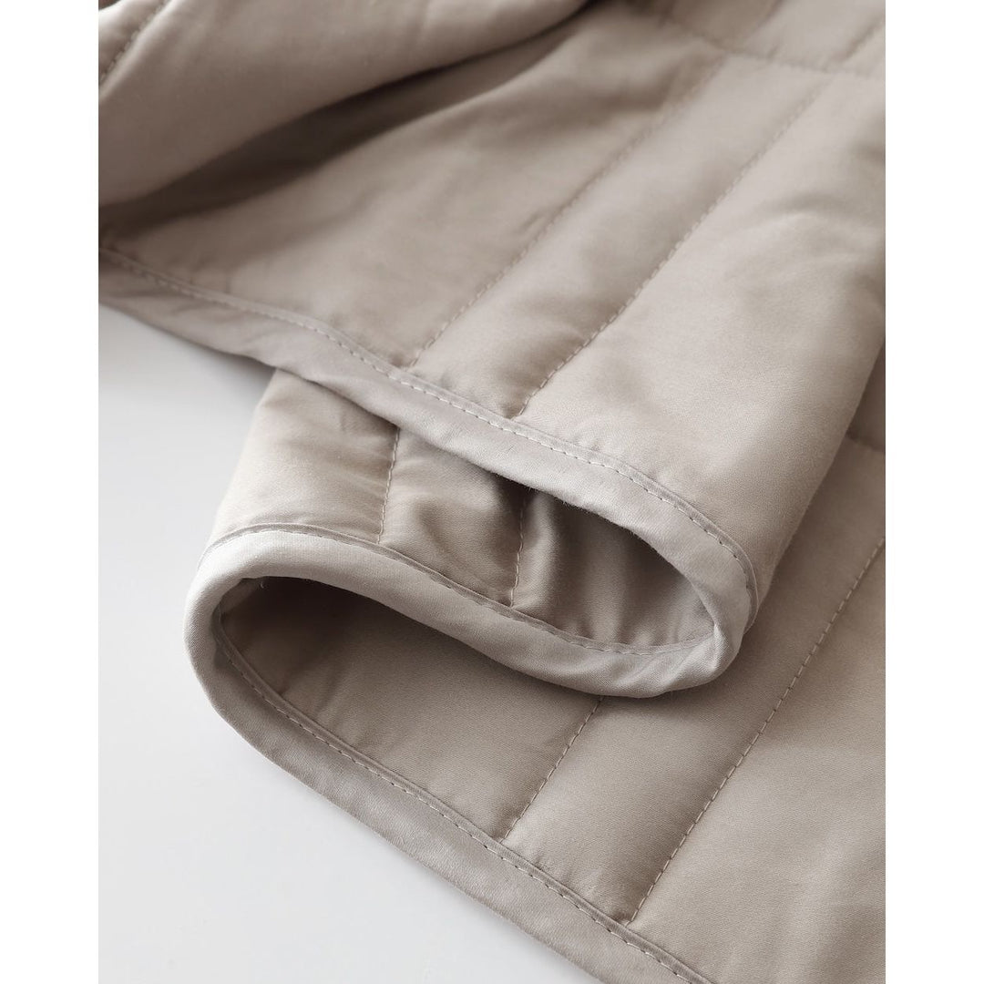 close-up shot of silver sage weighted blanket [42952280801499, 43631556591835, 43631556952283, 43631557968091]