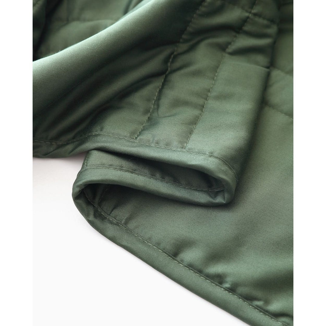 close up shot of green weighted blanket [44422820561115, 44422814826715, 44422813090011, 44422818234587]
