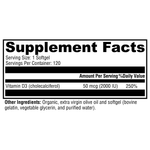 Load image into Gallery viewer, d3-2000-120-softgels supplement details. For any questions contact us at contact@goldenhealthquest.com
