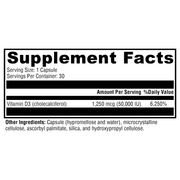d3-50000-30-capsules supplement details. For any questions contact us at contact@goldenhealthquest.com