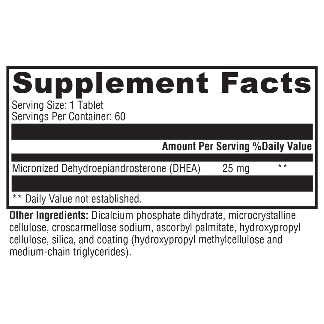 dhea-micronized-25mg-60-tablets supplement details. For any questions contact us at contact@goldenhealthquest.com