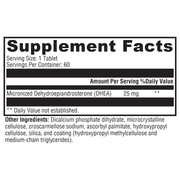 dhea-micronized-25mg-60-tablets supplement details. For any questions contact us at contact@goldenhealthquest.com