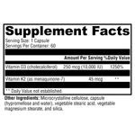 Load image into Gallery viewer, k2-d3-10000-60-capsules supplement details. For any questions contact us at contact@goldenhealthquest.com
