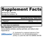 Load image into Gallery viewer, l-theanine-60-capsules supplement details. For any questions contact us at contact@goldenhealthquest.com

