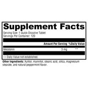 melatonin-peppermint-120-tablets supplement details. For any questions contact us at contact@goldenhealthquest.com
