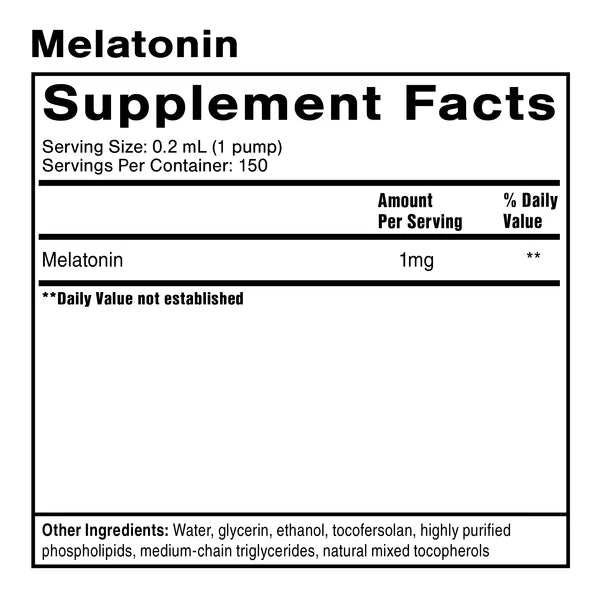 Nanoemulsified Melatonin 1 fl oz