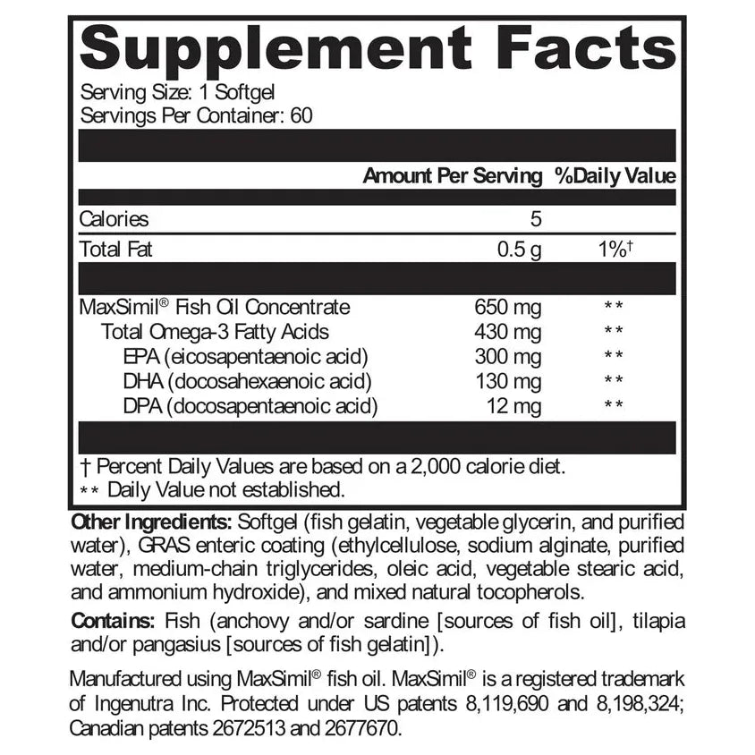 Omega MonoPure® 650 EC 120 Softgels