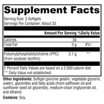 Load image into Gallery viewer, phosphaline-100-softgels supplement details. For any questions contact us at contact@goldenhealthquest.com

