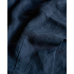 Load image into Gallery viewer, A close up view to see the texture of the navy linen. [32783549104208]
