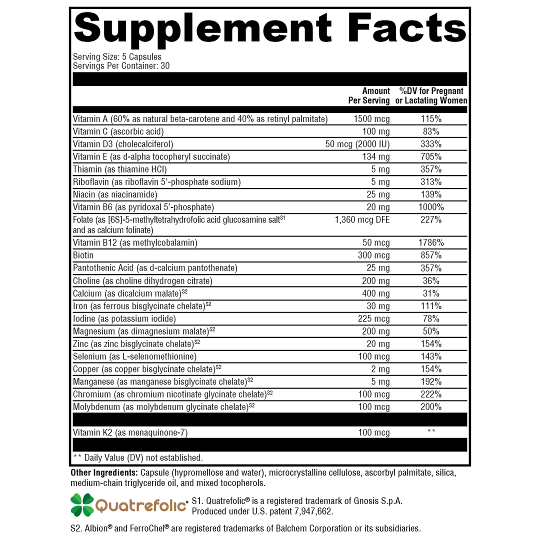 prenatal-essentials-150-capsules supplement details. For any questions contact us at contact@goldenhealthquest.com
