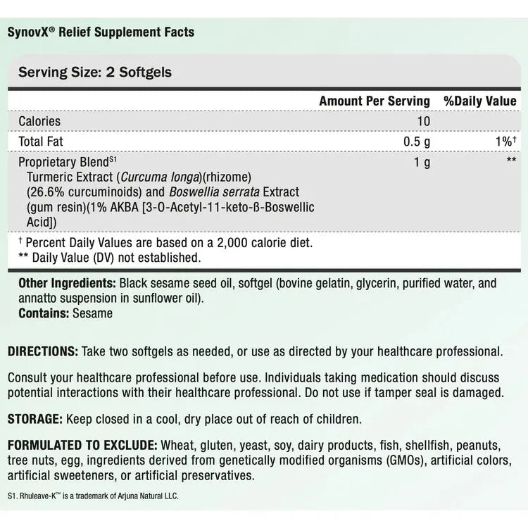 SynovX® Relief 120 Softgels