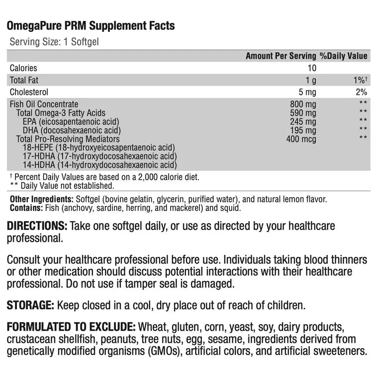 OmegaPure PRM 30 Softgels