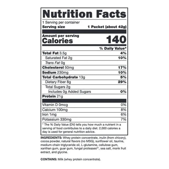 FIT Food® Lean Whey Creamy Chocolate No Added Sugar, No Stevia 10 Servings